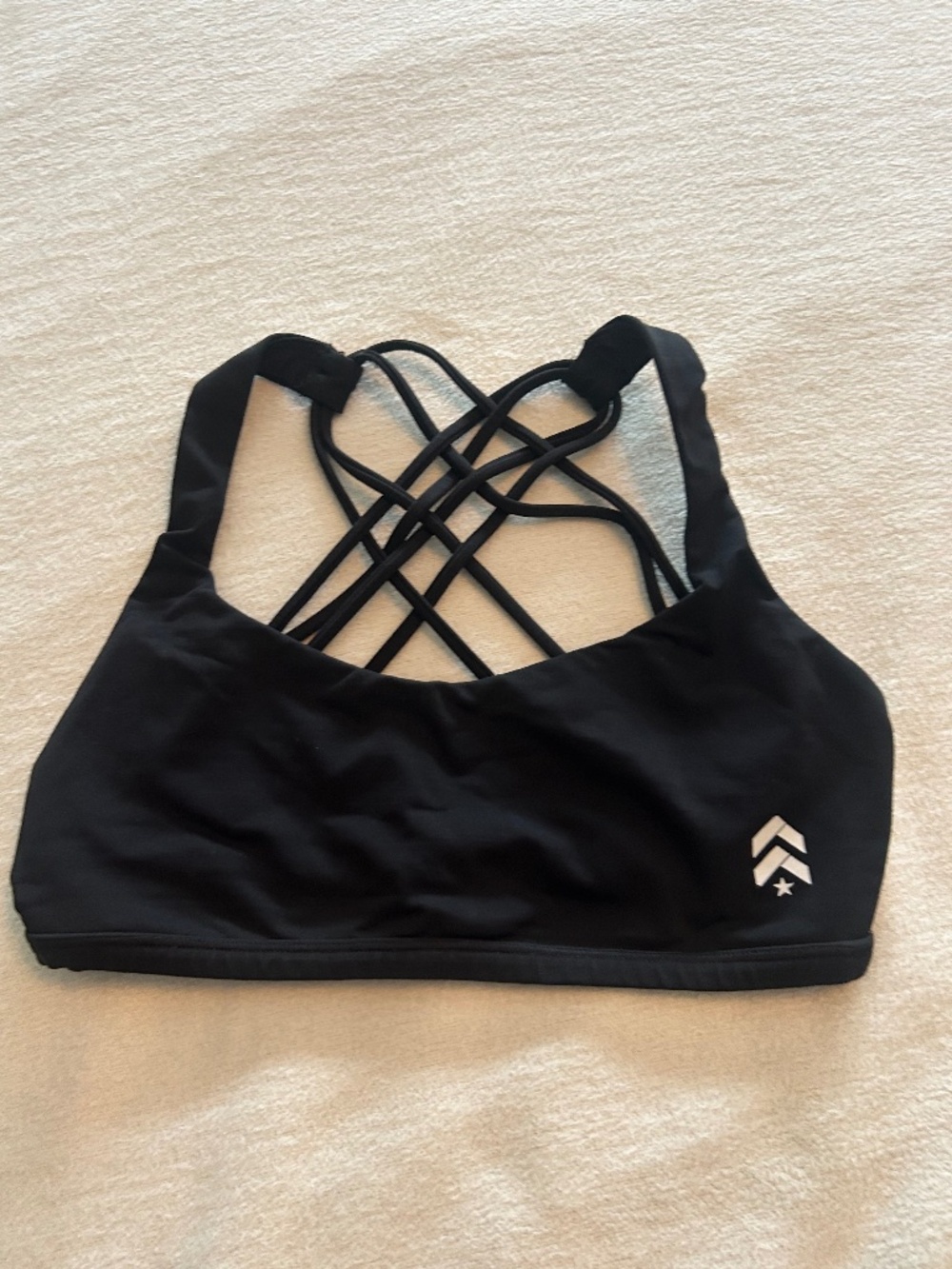 Lululemon x Barry’s Bootcamp Black Strappy Sports Bra Size 4